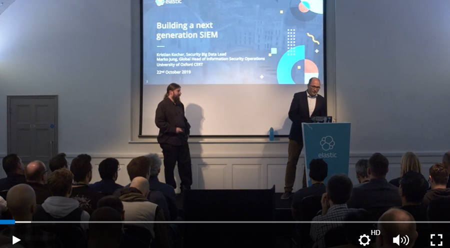 >University of Oxford: building a next generation SIEM